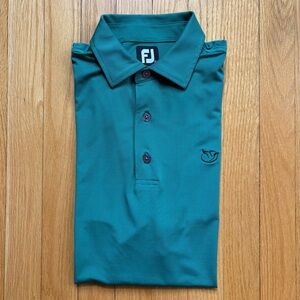 FootJoy Golf Men’s Short Sleeve Golf Polo Shirt Medium Green Solid